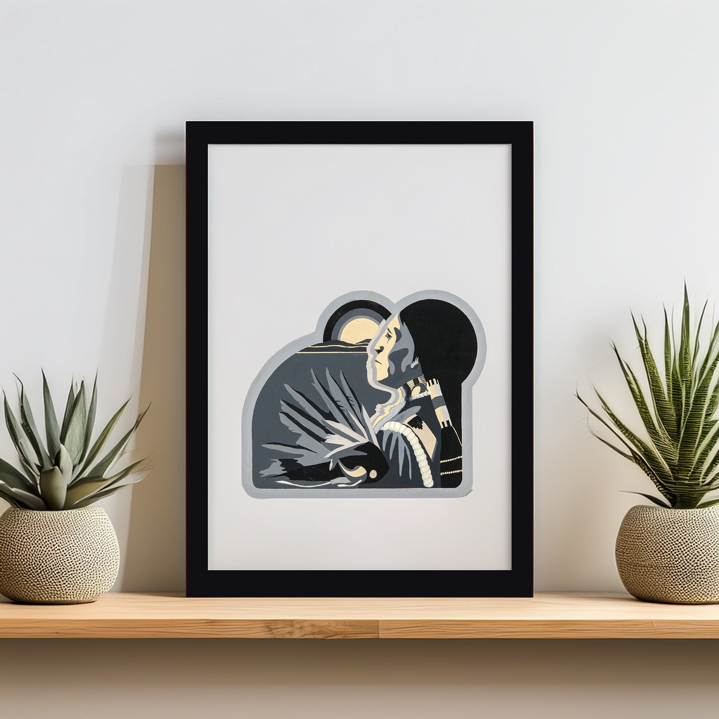 Original artwork of a Native American Chief